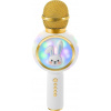 Izoxis 27047 Bezdrôtový karaoke mikrofón Bluetooth Rabbit 800 mAh biely