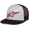 šiltovka CORP TRUCKER HAT, ALPINESTARS (biela/čierna/červená)