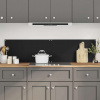 vidaXL Kuchynské zásteny 2ks čierne 80x40 cm tvrdené sklo - Čierna - 48063-56336