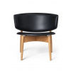 Ferm Living Stolička Herman Lounge Chair Vegea – prírodný dub/čierna
