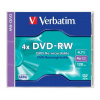 DVD RW disk, prepisovateľný, 4,7GB, 4x, 1 ks, klasický obal, VERBATIM