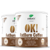 Nature's Finest OK!FatBurn Coffee | funkčná slim káva na kontrolu apetítu | L-karnitín + guarana na metabolizmus a energiu