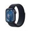APPLE Watch Series 9 GPS 45mm Midnight Aluminium Case with Midnight Sport Loop mr9c3qc/a
