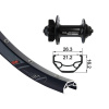 OEM přední zapletené kolo 26x1.9' Rodi Black Rock XLC SSP 6int