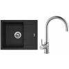 Set Sinks G1430 (dřez Linea 600 Granblack 30 + baterie Vitalia Chrom - lesklý)