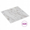 VidaXL Samolepiace podlahové panely, 20 ks, PVC, 1,86 m², biele
