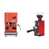 Profitec GO, red + Eureka Mignon Libra 65 All Purpose, CR ferrari red