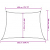 vidaXL Tieniaca plachta 160 g/m² béžová 4/5x3 m HDPE - Béžová - 200944-134662