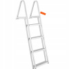 SucceBuy Rebrík k Dokom 4 Odnímateľné Stupne Nosnosť 159 KG Hliníkový
