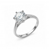 iZlato Forever Zásnubný prsteň Vivienne s moissanitom 2,00 ct, striebro ISBR106