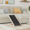vidaXL Rampa pre psa šedá 70x35 cm jedľové masívne drevo 172418