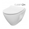 Cersanit MILLE PLUS WC MISA ZÁVESNÁ Clean On + SEDÁTKO DUROPLAST SLIM, biela S701-454