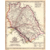 DEMETER GÖRÖG (1760-1833): Mapa Bratislavskej stolice. Kolorovaná medirytina. Budapešť, 1811. Druh potlače: Plagát rozmer 75x93 (papier posterový, 200g, satinovaný) - Reprodukcia dekoračnej historicke