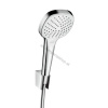 HANSGROHE Croma Select E - Set sprchovej hlavice, 3 prúdy, držiaku a hadice 1,25 m, biela/chróm 26425400 (HANSGROHE Croma Select E - Set sprchovej hlavice, 3 prúdy, držiaku a hadice 1,25 m, biela/chró