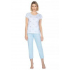 Dámské pyžamo 656/41 REGINA modrá světlá M