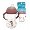 Canpol Babies nevylievací hrnček s mäkkým náustkom Bonjour ružový 250 ml
