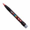 Uni-ball, PCF-350, Posca, akrylový popisovač so štetčekovým hrotom, kusový, 1 ks Farba: Červená