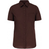KARIBAN VINTAGE JUDITH K548 / Dámska košeľa s krátkym rukávom - brown 4XL