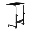 ModernHome PJJCT0135 Stolík na notebook s kolieskami, výškovo nastaviteľný, čierny