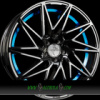 KESKIN KT20 FUTURE 8x18 5x112 ET45.00 black painted blue inside (bpbi)