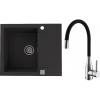 Set Alveus (dřez Cadit 10 Black 91 + baterie Mintas Černá/Chrom) SETA23164