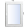 Plastové okno 700x1200 OS ALUPLAST 4000