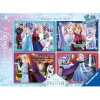 RAVENSBURGER Puzzle Disney: Ľadové kráľovstvo 4x100 dielikov