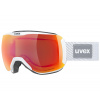 UVEX DOWNHILL 2100 CV PLANET OTG white shiny mat/ mir scarlet colorvision green S5503981030 23/24