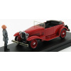 Rio-models Alfa romeo 1750 Torpedo Cabriolet otvorený s postavou Mussoliniho a listom 1926 1:43 červená