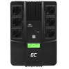 Green Cell Green Cell Nepřerušitelný zdroj napájení UPS AiO 800VA 480W s LCD displejem | VERZE EU | 6x zásuvky Schuko