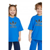 Detské bavlnené tričko adidas Originals modrá farba, s potlačou, JY1138 128