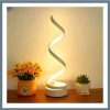 Modern Geometrický Spirálový Stolný Lampa – 29,5 × 10 cm, Biela, ER314042W