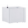 STEFANPLAST Samozavlažovací kvetináč NATURAL DELUXE 43x43x33cm biela