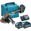 Makita Náradie - 40V AKU uhlová brúska 125 mm, 2x aku Li-ion XGT 4,0 Ah, nabíjačka GA005GM201