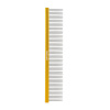 Artero Nature Giant Gold Comb 25 cm - veľký hrebeň s hliníkovou rukoväťou, stredná rozteč zubov, 36 mm kolíky