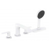 Hansgrohe Vivenis Batéria na okraj vane, 4-otvorová inštalácia, sBox, matná biela 75444700-HG