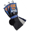 Active pánske bavlnené elastické športové členkové ponožky OXSOX Mix farieb 43-46 3 páry