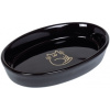 Nobby GOLDEN CAT oválna keramická miska so zlatým vzorom 17 x 11x2,5 cm / 0,12 l
