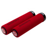 SRAM Locking gripy penové, 129mm, červené s objímkou