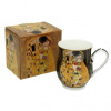 HOME ELEMENTSPorcelánový hrnček Klimt Bozk čierny 350 ml