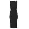 Guess Dlhé šaty SL ERNESTINE KNOT DRESS Čierna