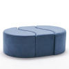 Taburetka Alya Puf Blue