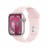 APPLE Watch Series 9 GPS 45mm Pink Aluminium Case with Light Pink Sport Band - M/L mr9h3qc/a