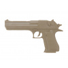 Imperator Tactical PVC 3D nášivka v tvare pištole Desert Eagle - TAN