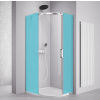 Polysan THRON COMPONENT štvrťkruhová sprchová zástena 900x900mm, číre sklo, ľavá TL2690A