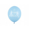 Balóny PartyDeco happy birthday modré 30 cm 50 ks