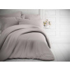 Svetlo šedé jednofarebné bavlnené obliečky českej výroby 1x 220/200, 2x 90/70