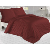 Brotex Francouzské povlečení Satén 240x200, 70x90cm vínové