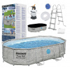 Obdĺžnikový rámový bazén Bestway 488 x 305 cm (Bestway rám na bazén 488x305x107 kameň 11v1 56946)
