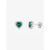 Strieborné náušnice Velvet Heart, srdce so zirkónmi Preciosa 5371 66